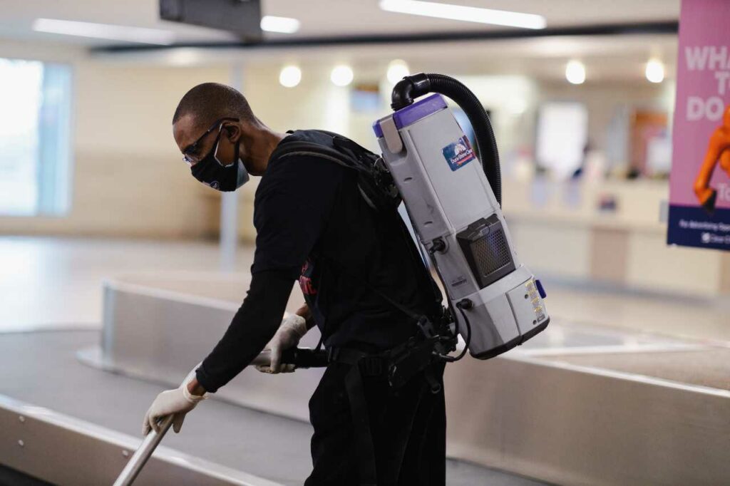 commercial cleaning service in the airport Dura-Shine Clean