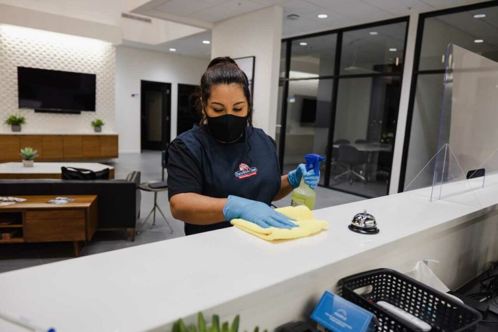Dura-Shine Clean staff cleaning - efficient janitorial services